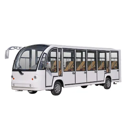 Picture of Gel Lead Acid Battery 17 Seats Electric Sightseeing Shuttle Bus with Door